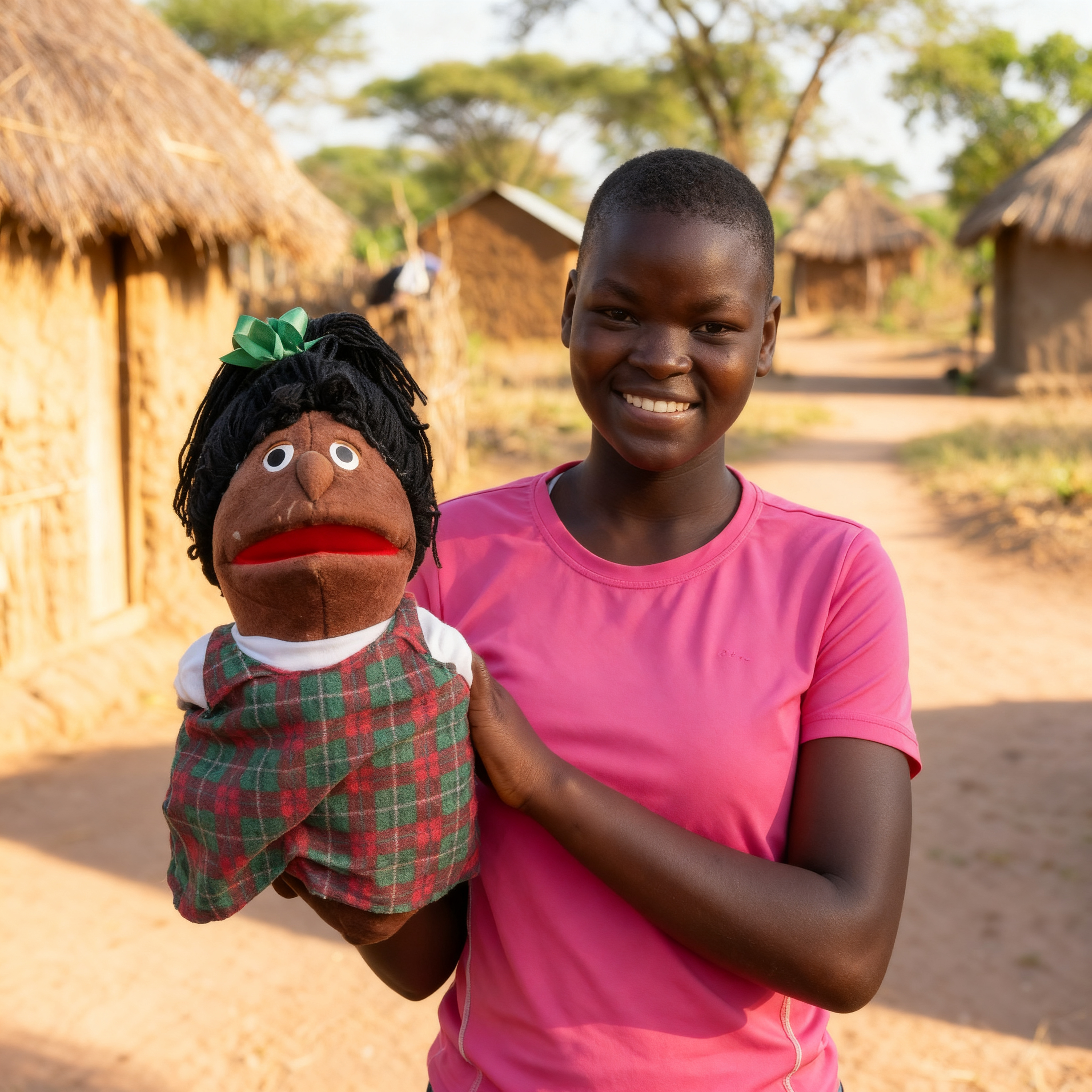 A children's minister holding a puppet